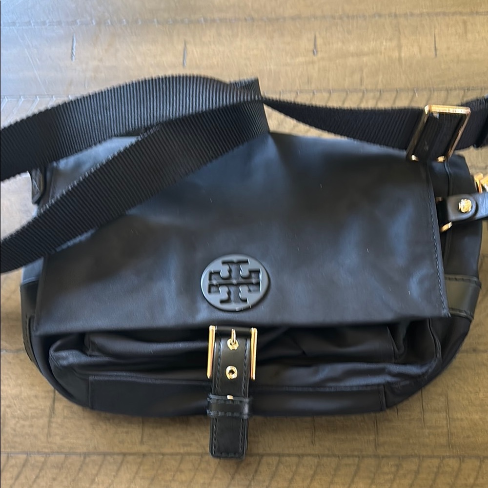 Tory Burch black nylon bag